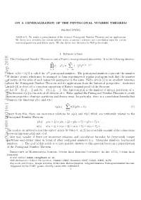 On a Generalization of the Pentagonal Number Theorem