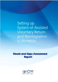 Setting up System of Assisted Voluntary Return and Reintegration in Armenia
