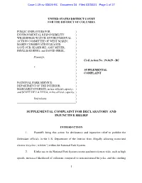 Supplemental Complaint for Declaratory and Injunctive Relief