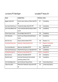 WB PPC Public Register