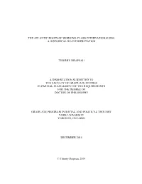 A Historical Re-Interpretation Thierry Drapeau a Dissertation Submitted To