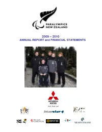 ANNUAL REPORT and FINANCIAL STATEMENTS