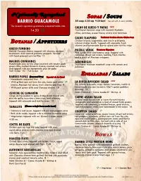 Bq Test Menu 1