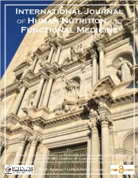 International Journal of Human Nutrition and Functional Medicine