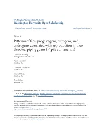 Patterns of Fecal Progestagens, Estrogens, and Androgens