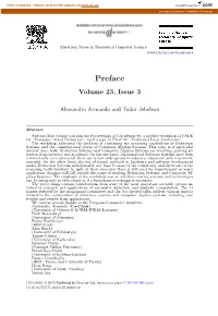 Preface Volume 23, Issue 3