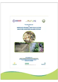 Improved Prawn-Carp Polyculture and Dyke Cropping in Gher System