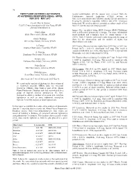 76 Minor Planet Bulletin 45 (2018) TWENTY-ONE ASTEROID LIGHTCURVES at ASTEROIDS OBSERVERS (OBAS)