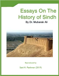 Essays on the History of Sindh.Pdf
