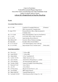 Notes of the Twenty-Second Meeting Held on 22