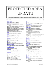 Protected Area Update