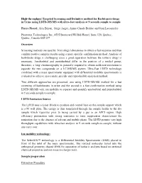 Selectivity Enhancement in High Throughput Analysis Of