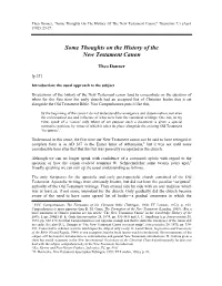 Some Thoughts on the History of the New Testament Canon,” Themelios 7.3 (April 1982): 23-27