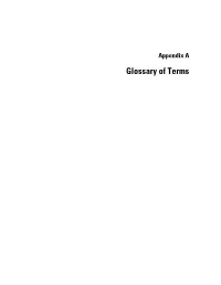 Appendix A-C: Glossary of Terms