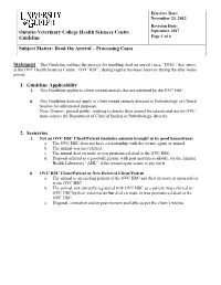 Dead on Arrival – Processing Cases 1. Guideline Ap