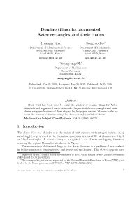 Domino Tilings for Augmented Aztec Rectangles and Their Chains