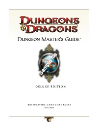 Dungeon Master's Guide® Sample File