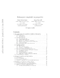 Kolmogorov Complexity in Perspective
