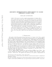 Absorbing Representations with Respect to Closed Operator Convex