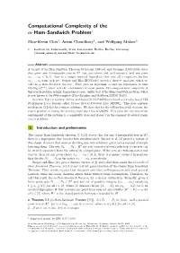Computational Complexity of the Α-Ham-Sandwich Problem∗