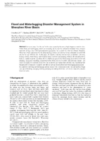 Flood and Waterlogging Disaster Management System in Shenzhen River Basin