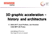 GPU History and Architecture