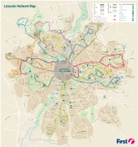Leicester Network Map E a T E 14 14 38 38A N R Cricket a L