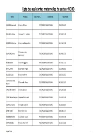 Liste Ass Mat Juin 2018 Version Excel