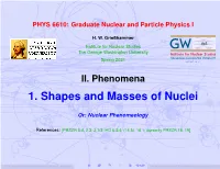 PHYS 6610: Graduate Nuclear and Particle Physics I