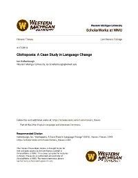 A Case Study in Language Change