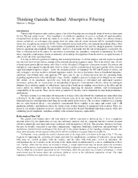 Absorptive Filtering Matthew A