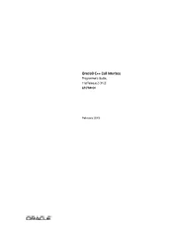 Oracle Database Oracle C++ Call Interface Programmer's Guide