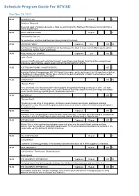 Program Guide Report