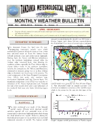 SYNOPTIC SUMMARY Pemba Airport, with About 360 Mm Reported During the Third Dekad