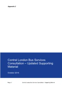Central London Bus Services Consultation – Updated Supporting Material