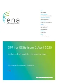 ENA – Submission on Companion Paper To
