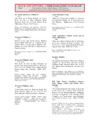 Rock Art Studies: a Bibliographic Database