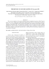 The History of Genome Mapping in Fragaria Spp