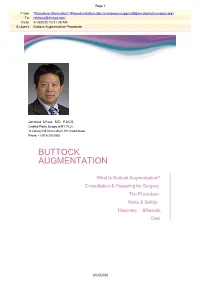 Buttock Augmentation Procedure