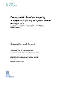 Development of Seafloor Mapping Strategies Supporting Integrated Marine Management Application of Seafloor Backscatter by Multibeam Echosounders