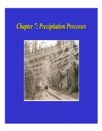 Precipitation Processesprocesses