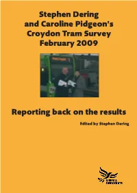 Tram Survey Results