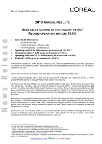 2019 Annual Results