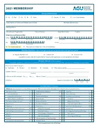 2021 Membership