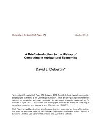 David L. Debertin*