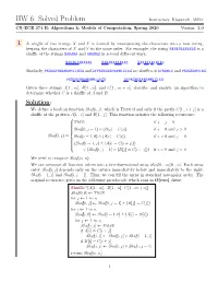 Extra Solved Problem