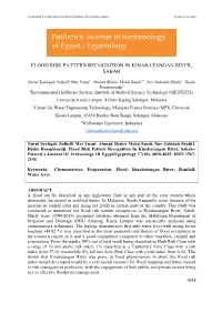 Flood Risk Pattern Recognition in Kinabatangan River, Sabah Pjaee, 17 (10) (2020)