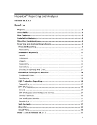 Hyperion Reporting and Analysis, Release 11.1.1 Readme