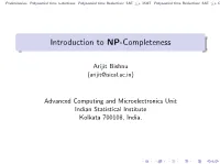 Introduction to NP-Completeness