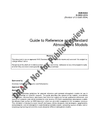 AIAA G-003 Guide to Reference and Standard Atmosphere Models